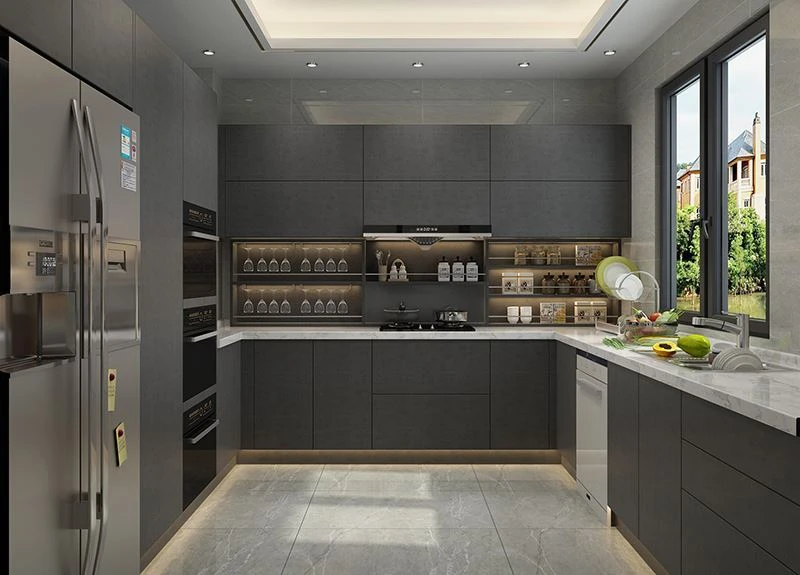 Modern melamine Kitchen CabinetHM1804 