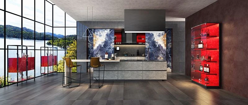 luxury modern integrated cabinet