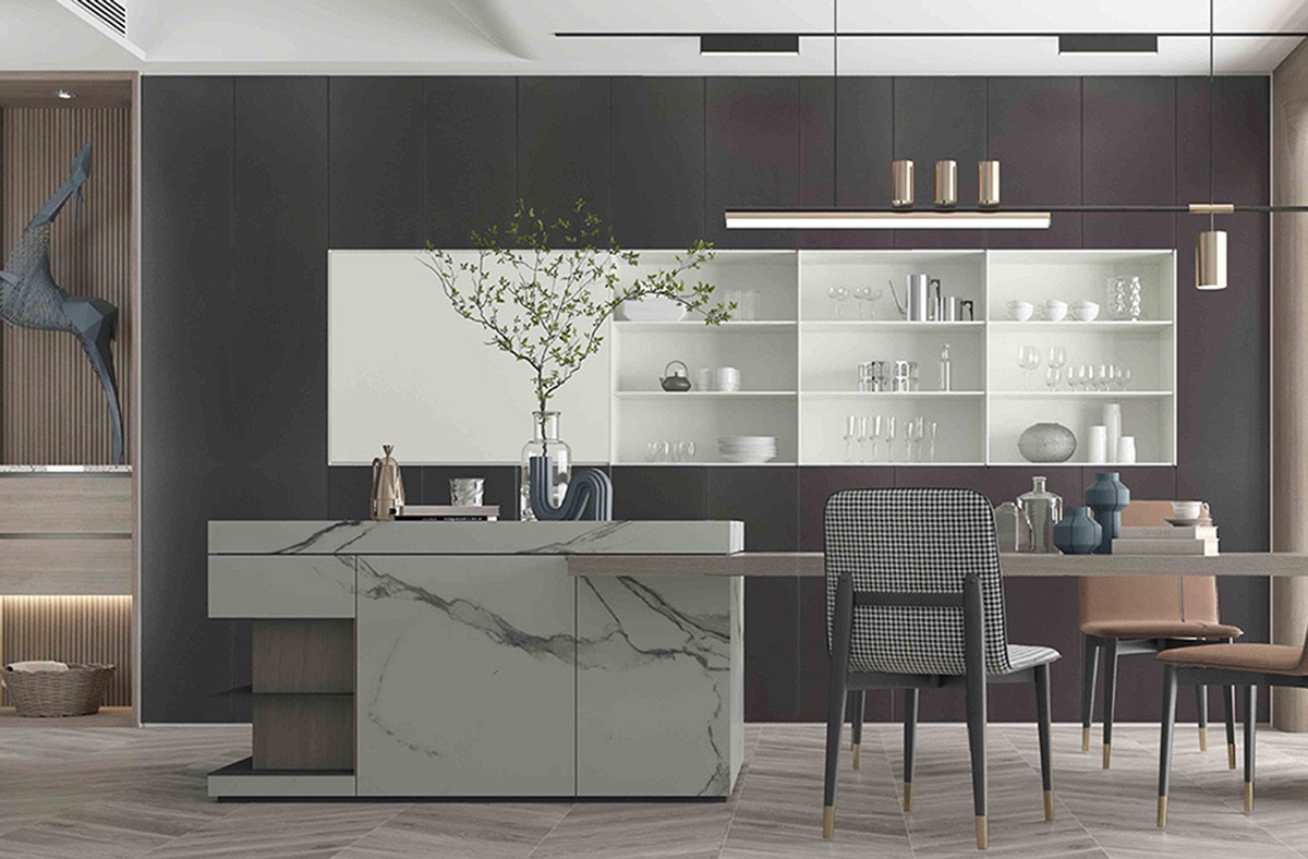 Contemporary Polyester Kitchen Cabinet Contemporary Polyester Kitchen Cabinet