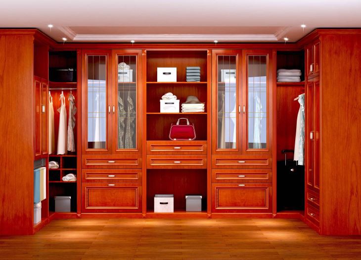 Elegáns fa furnér szekrény