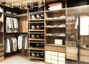 Európai stílusú hálószoba gardrób