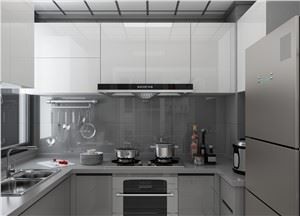 Lakkozott finom konyhai szekrény